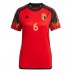 Belgium Axel Witsel #6 Replica Home Shirt Ladies World Cup 2022 Short Sleeve